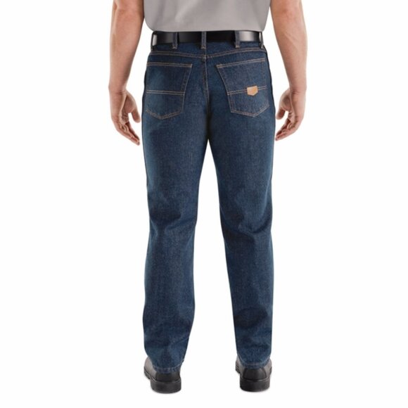 Red Kap Classic Rigid Dark Navy Denim Work Jeans - Style PD52DN (38 x 32) - Picture 3 of 10